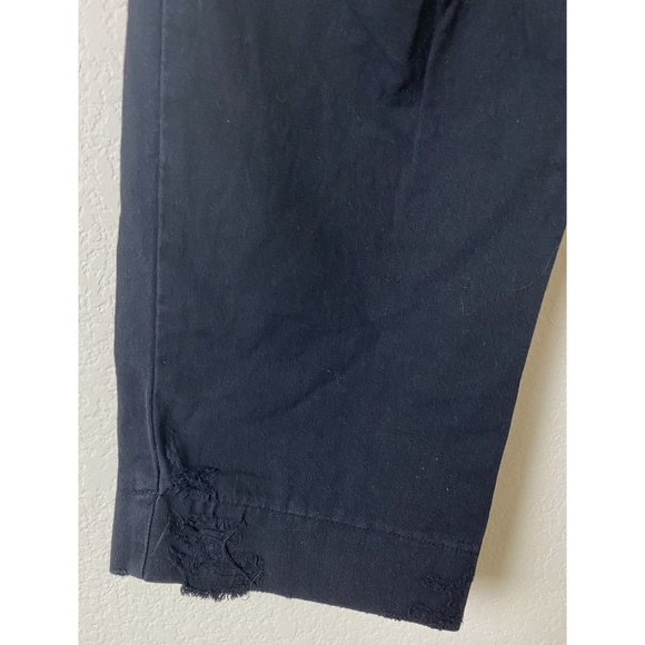Carmar LA Black Pants with white stitching Distressed  Size 12 NWT - Picture 3 of 7